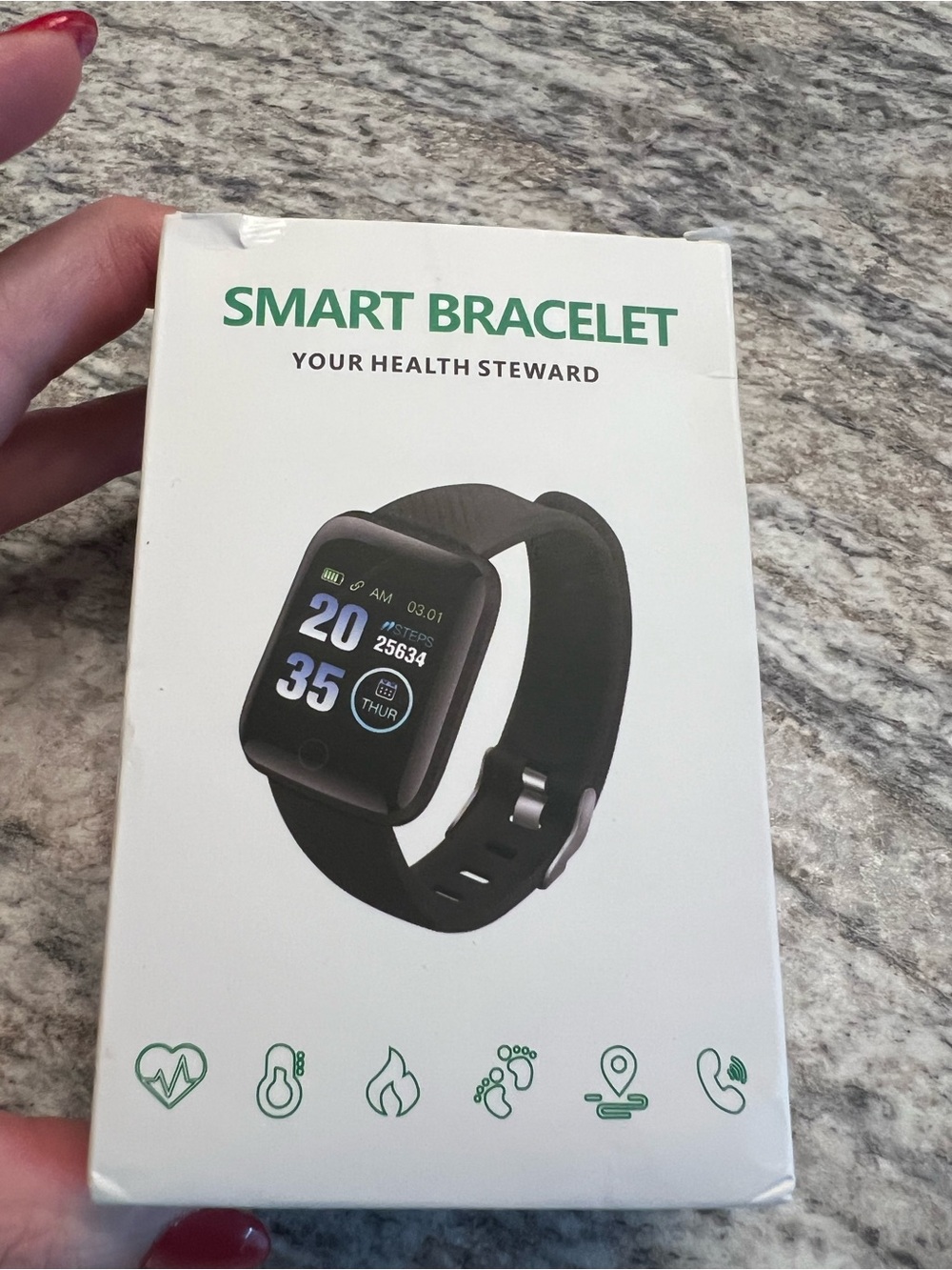 Smart Purple Bracelet Fitness Tracker